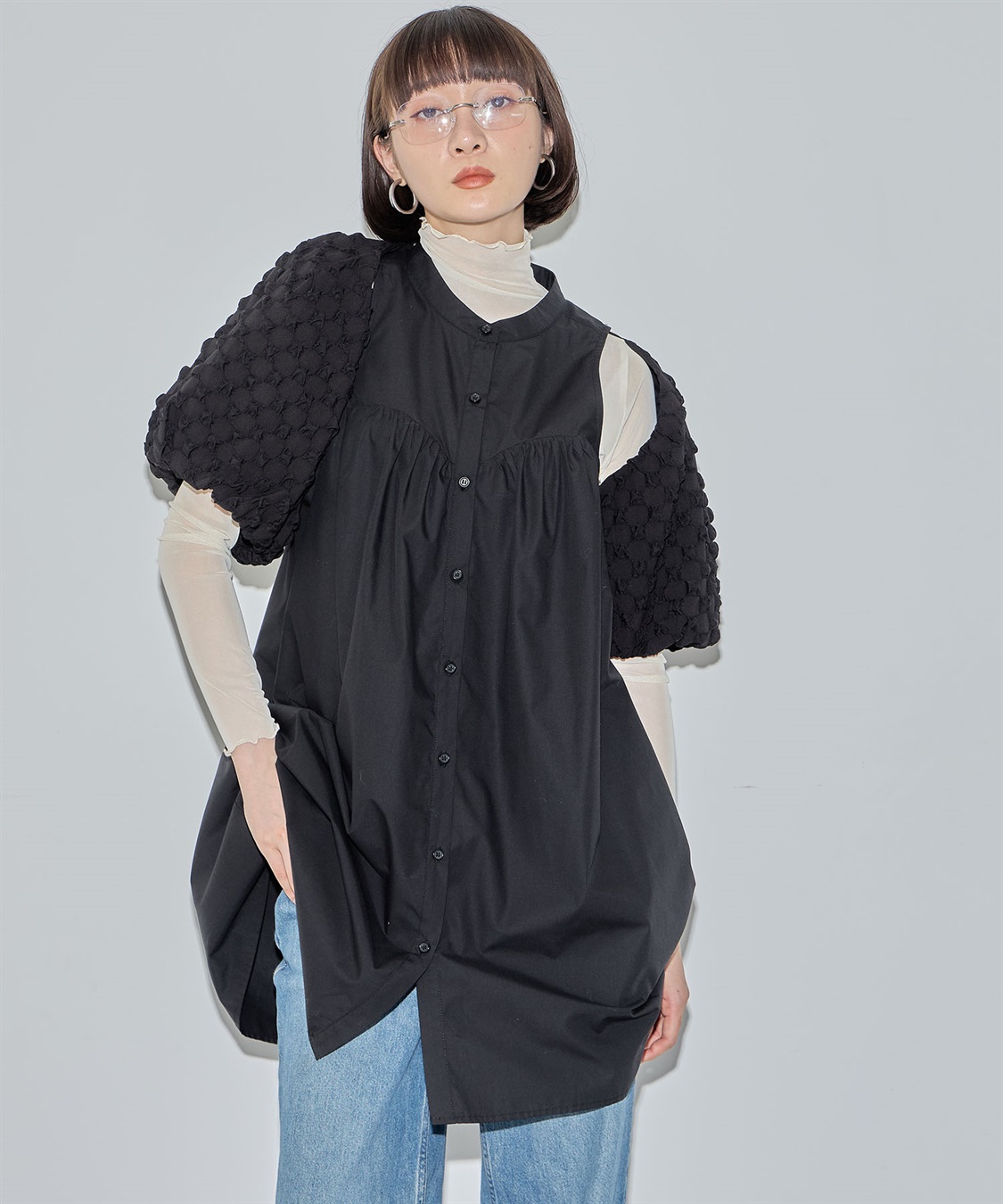 ELLEgirl ボレロSETシャツチュニック_main