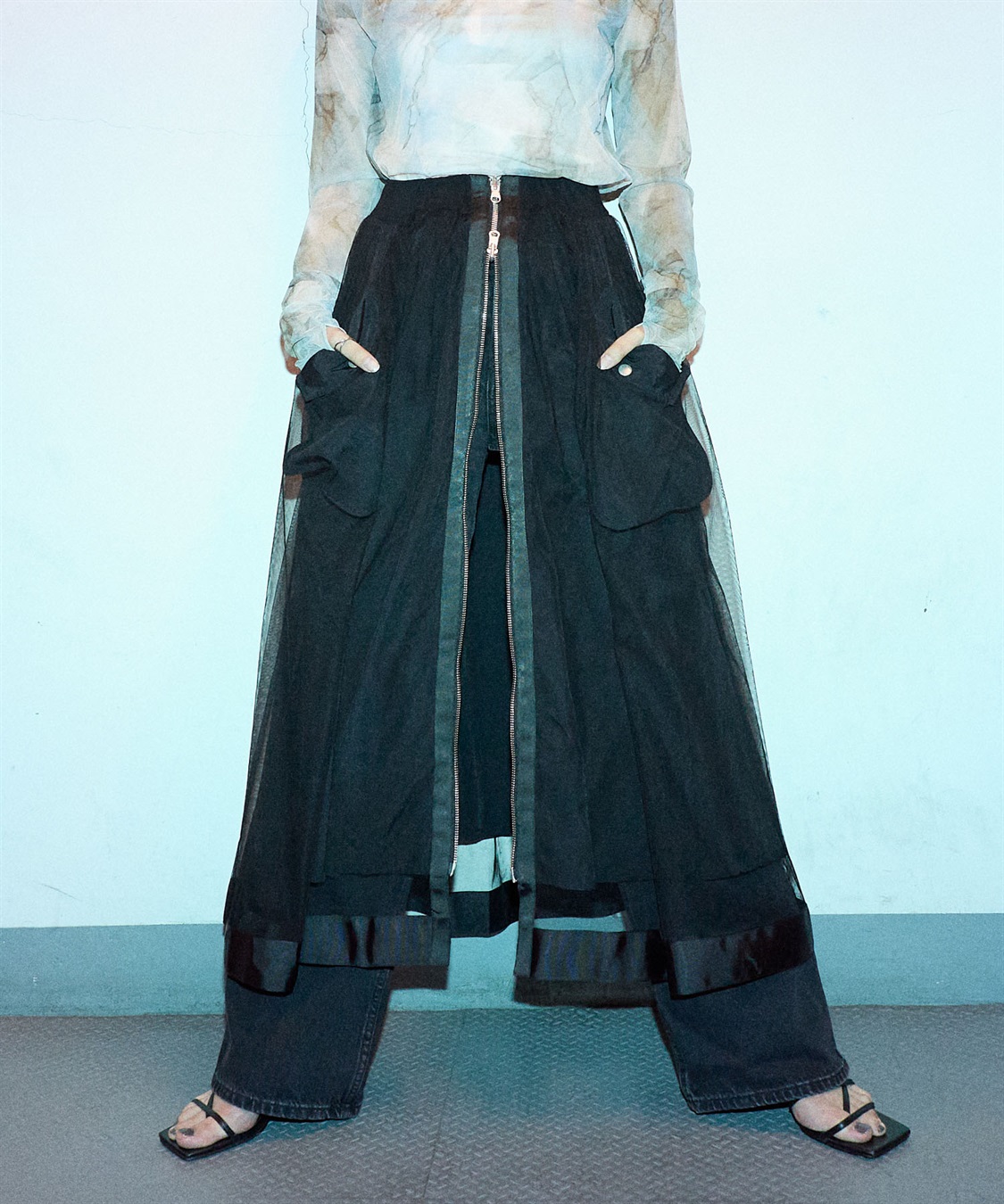 ELLEgirl リバーシブルMA-1スカート●セットアップ対応●_variation_1