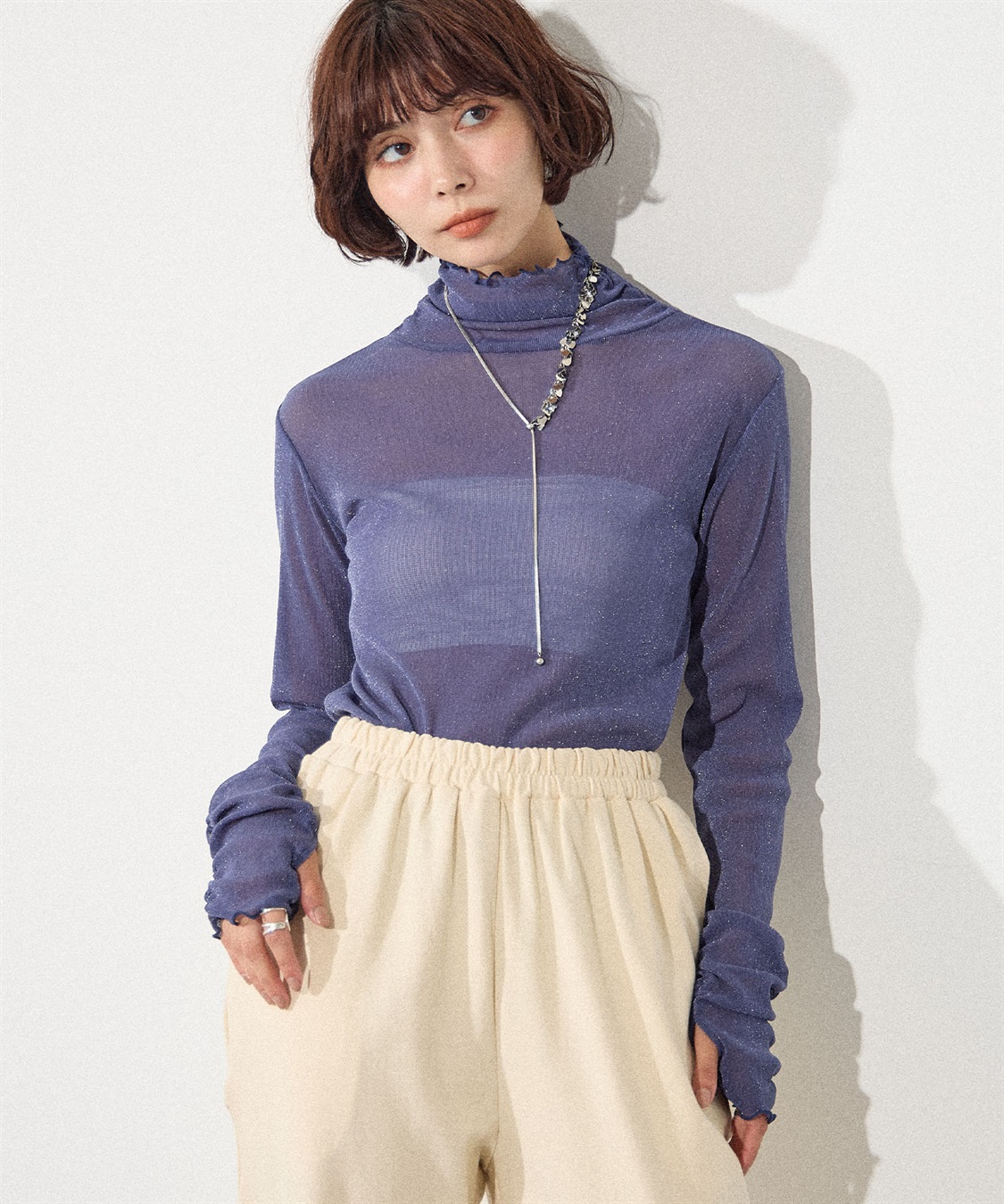 ELLEgirl シアーラメインナートップス_variation_2