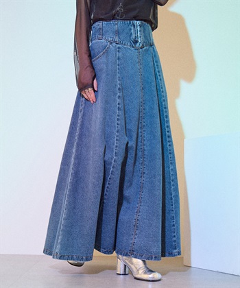 ELLEgirl コルセットフレアデニムスカート_variationthumb_1