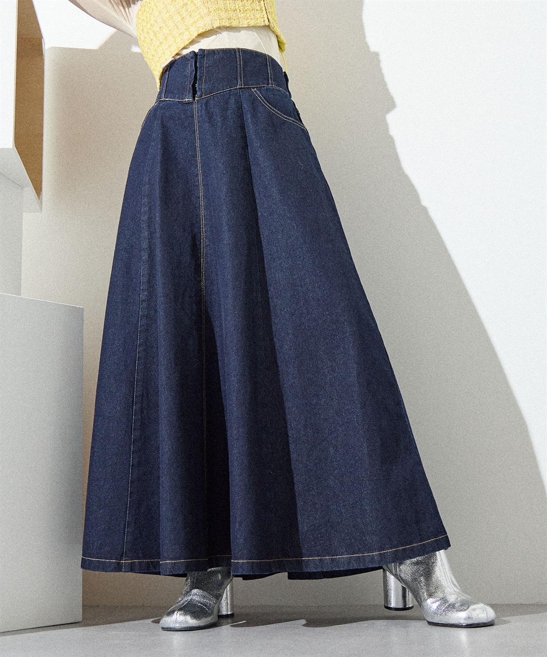 ELLEgirl コルセットフレアデニムスカート_variation_2