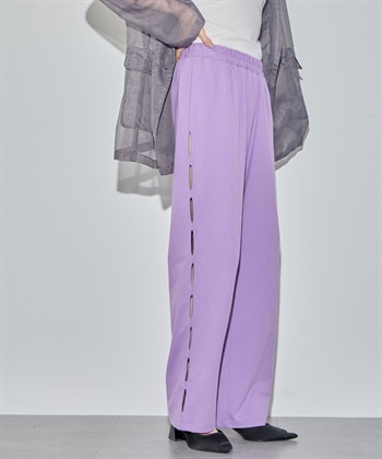 ELLEgirl サイドカットスウェットワイドパンツ_variationthumb_3