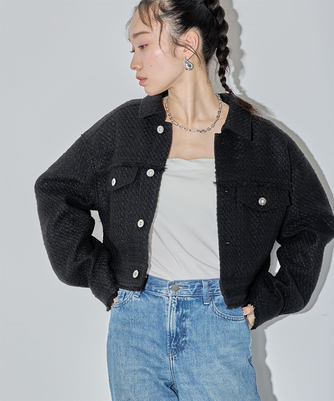 ELLEgirl ツイードショートジャケット●セットアップ対応●_variation_2