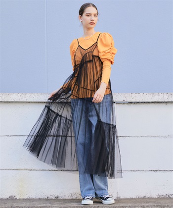 ELLEgirl チュールキャミワンピース_variationthumb_1