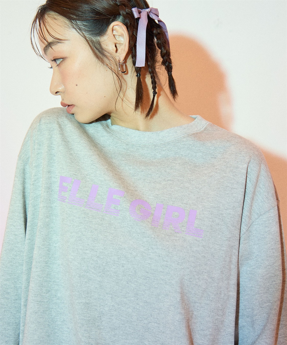 ELLEgirl オーバーサイズロゴプリントロンT_variation_2