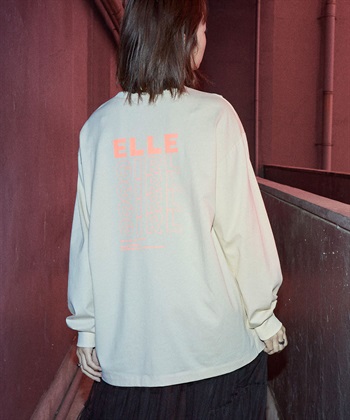 オーバーサイズbackロゴロンT(クリーム-FREE)