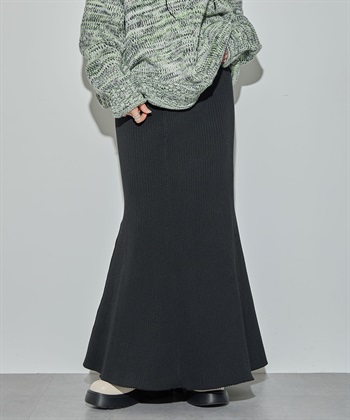 ELLEgirl スウェットライクリブニットマーメイドスカート_variationthumb_1