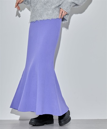 ELLEgirl スウェットライクリブニットマーメイドスカート_variationthumb_3
