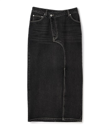 ELLEgirl リメイク風フロントスリットデニムロングスカート_variationthumb_1
