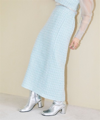 ELLEgirl ラメツイードナロースカート_variationthumb_2