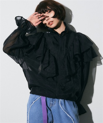 ELLEgirl ボリュームフリルシアーブルゾン_variationthumb_2