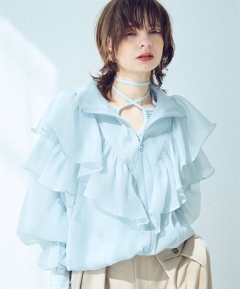 ELLEgirl ボリュームフリルシアーブルゾン_variationthumb_3