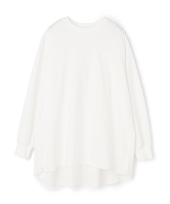 バックギャザーチュニックTシャツ(ホワイト-FREE)