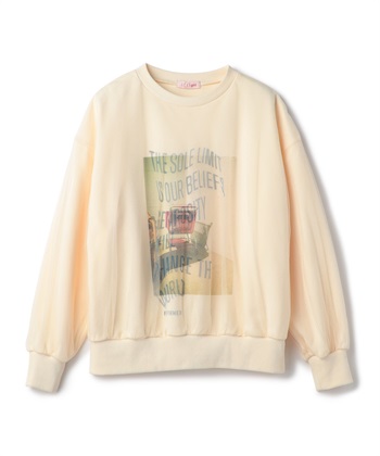 ELLEgirl チュールレイヤードスウェットプルオーバー_variationthumb_1