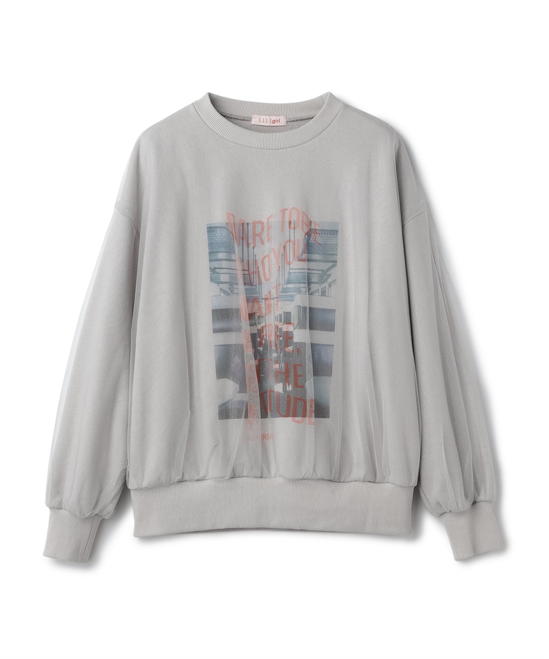 ELLEgirl チュールレイヤードスウェットプルオーバー_variation_2