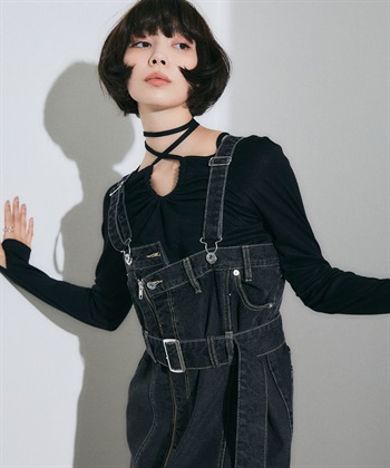 ホルターネックトップス(ブラック-FREE)