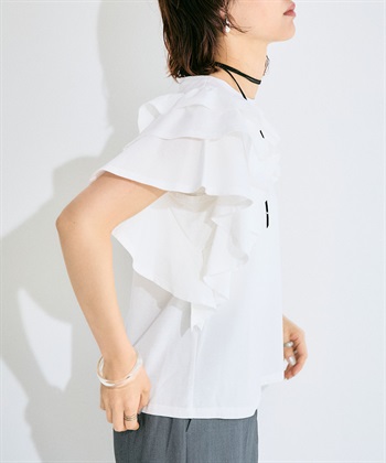 ELLEgirl ボリュームラッフルスリーブTシャツ_variationthumb_1