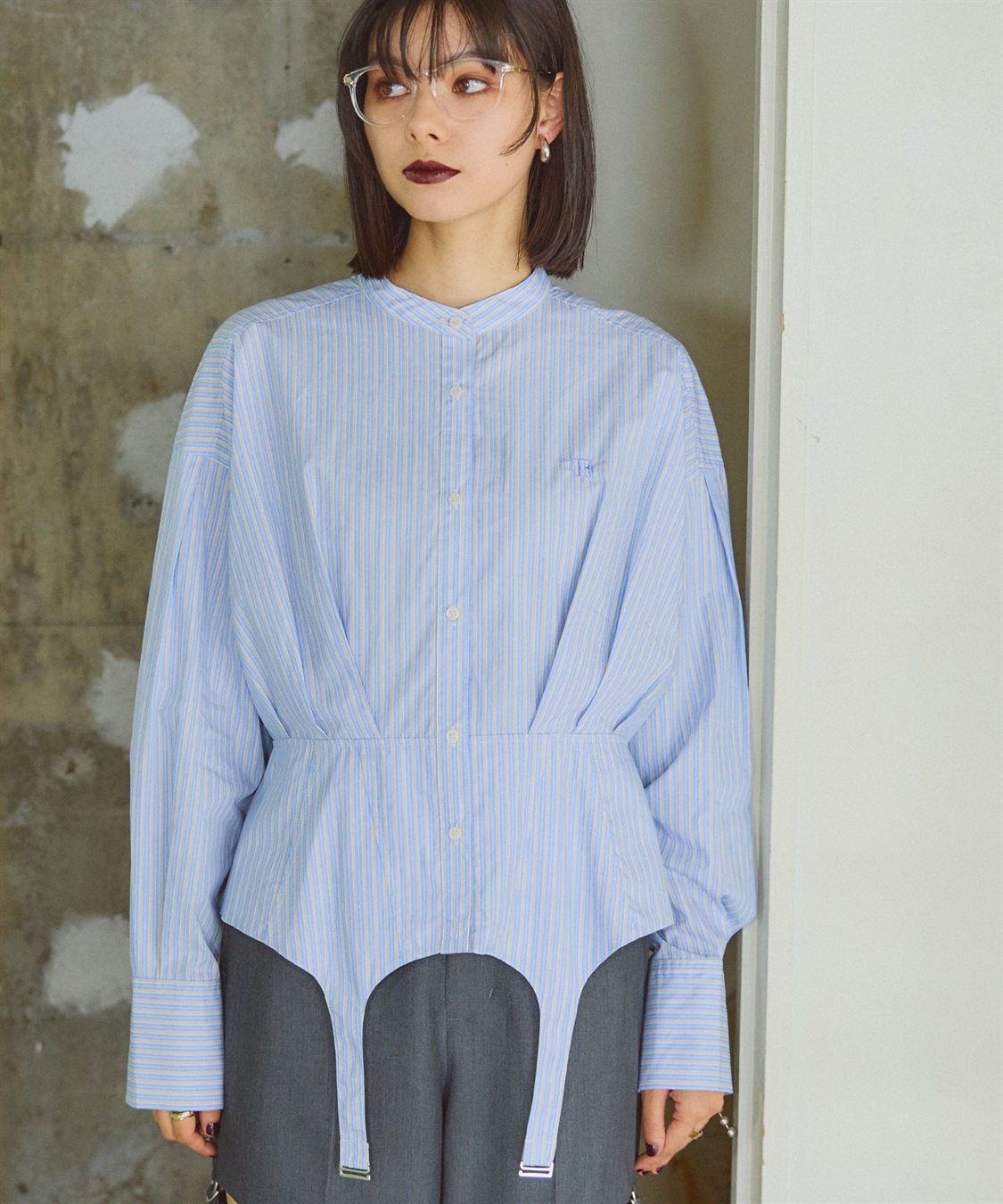 ELLEgirl ガーターデザインシャツ_main