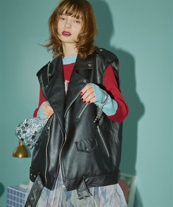ELLEgirl オーバーライダースベスト_variationthumb_1