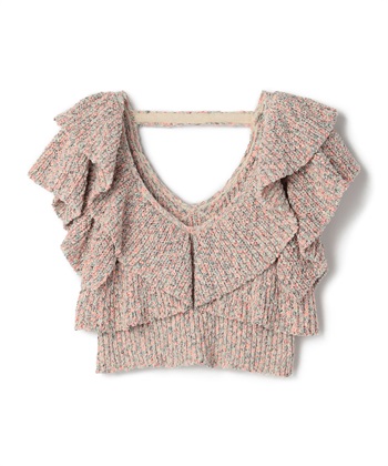 ELLEgirl ミックスカラーラッフルフリルビスチェ_variationthumb_1