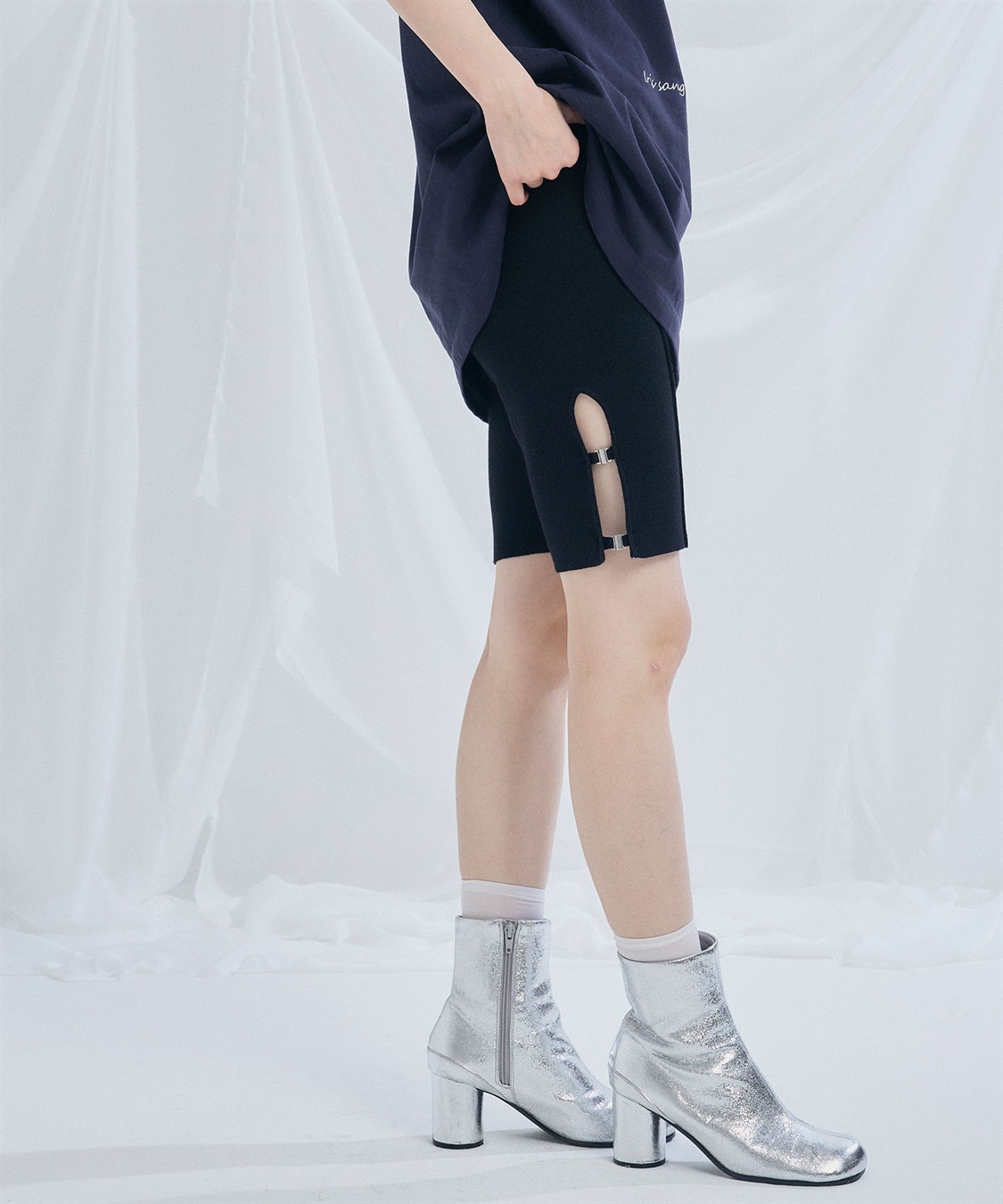 ELLEgirl ニットハーフレギンス