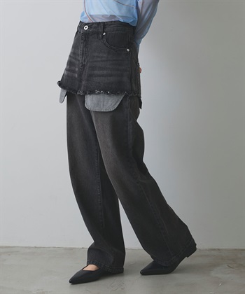 ELLEgirl アウトポケットレイヤードデニム_variationthumb_1