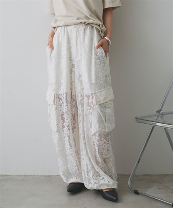 ELLEgirl レースカーゴパンツ_variationthumb_1