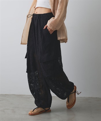 レースカーゴパンツ ELLEgirl｜クロスプラス公式通販サイト