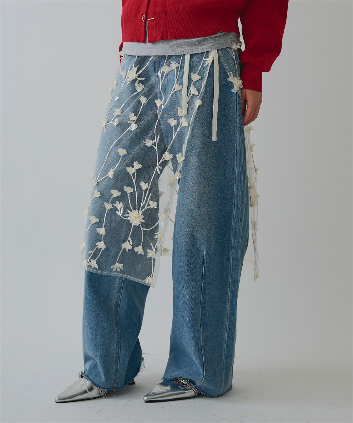 ELLEgirl フラワーモチーフラップスカート_variation_1