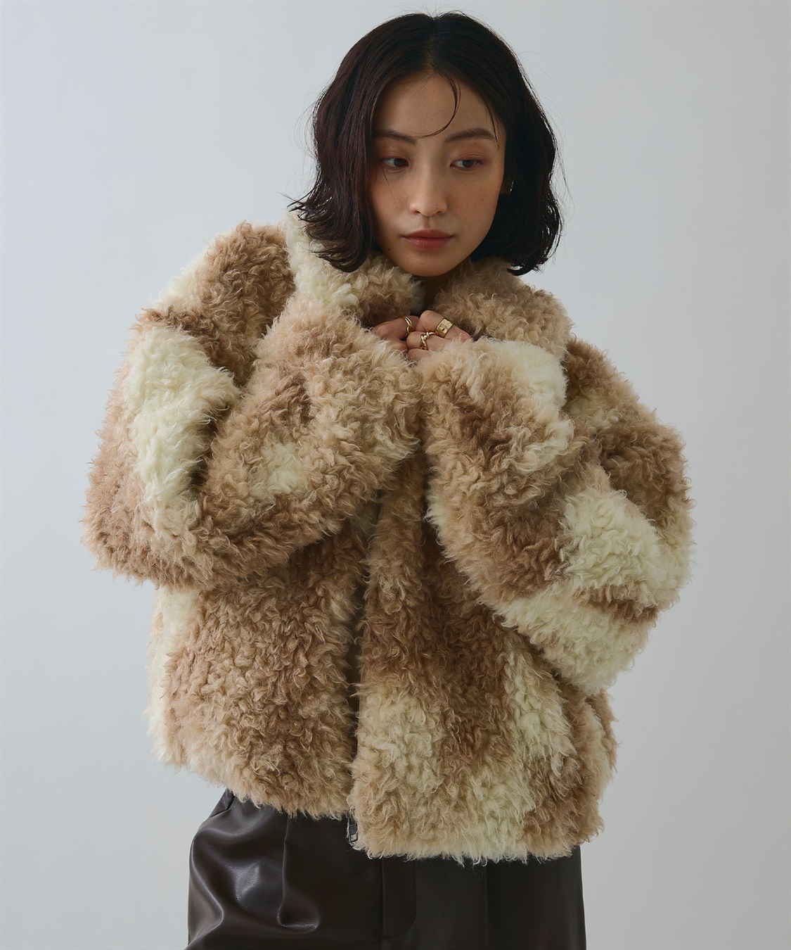 ELLEgirl ボリュームファーブルゾン