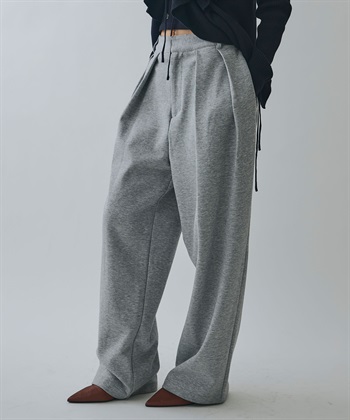 ツータックスウェットパンツ(ライトグレー-Ｓ)