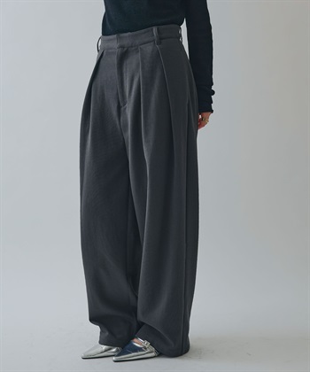 ツータックスウェットパンツ(チャコール-Ｓ)