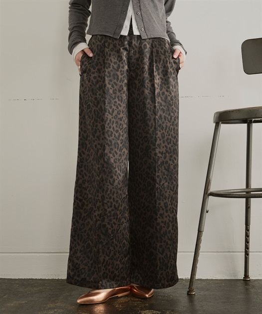 サテンワイドスラックス ELLEgirl｜クロスプラス公式通販サイト