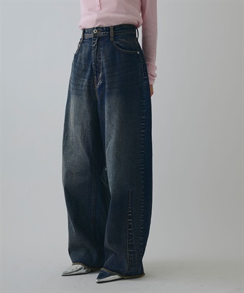 ブルージュデニムパンツ(インディゴ-Ｓ)