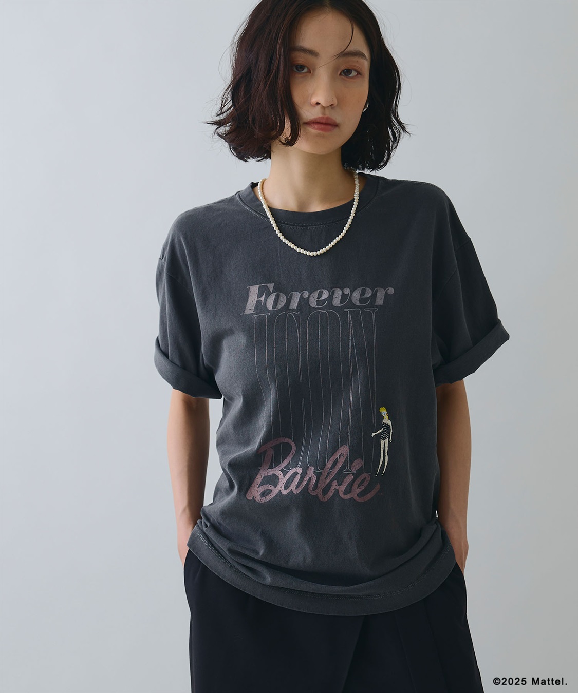 ELLEgirl 《Barbie&#215;ELLEgirl》 ICONロゴTシャツ