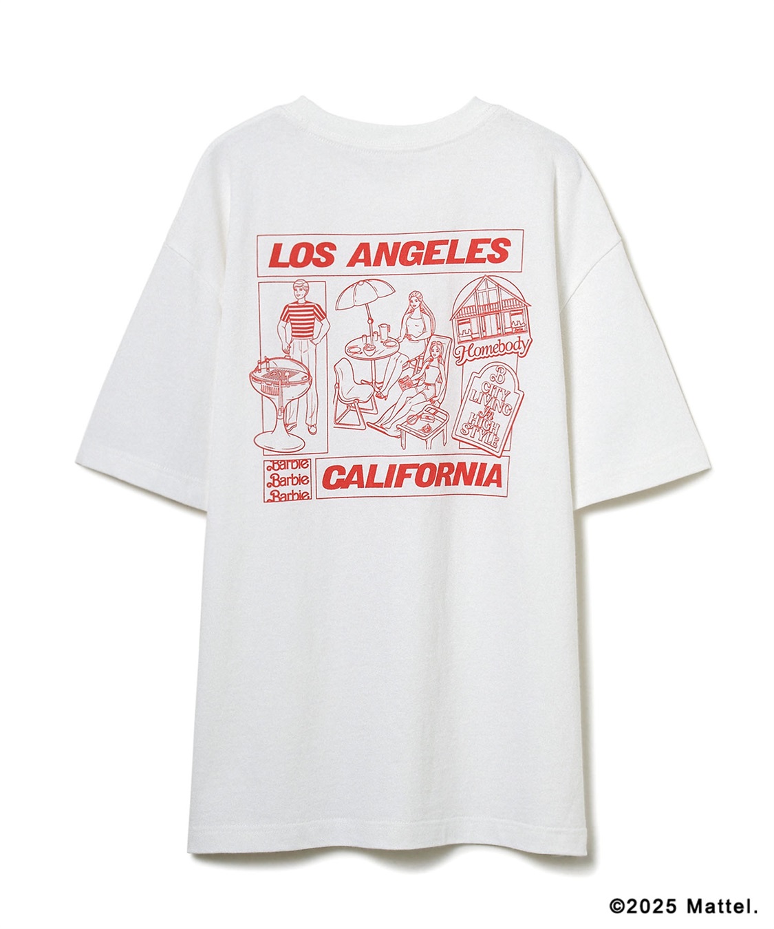 ELLEgirl 《Barbie&#215;ELLEgirl》 バックロゴTシャツ
