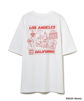 《Barbie×ELLEgirl》 バックロゴTシャツ(オフ-FREE)