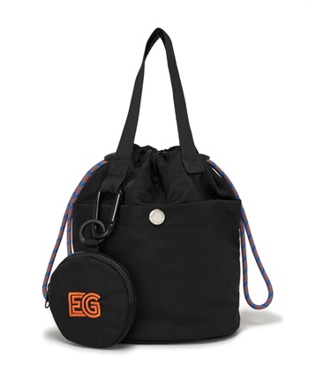 ELLEgirl ロゴ刺繍ポーチ付き巾着バッグ_variationthumb_1