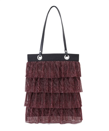 ELLEgirl ラメプリーツフリルトートバッグ_variationthumb_1