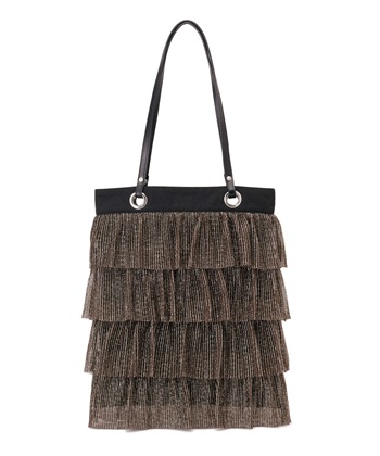 ELLEgirl ラメプリーツフリルトートバッグ_variationthumb_2