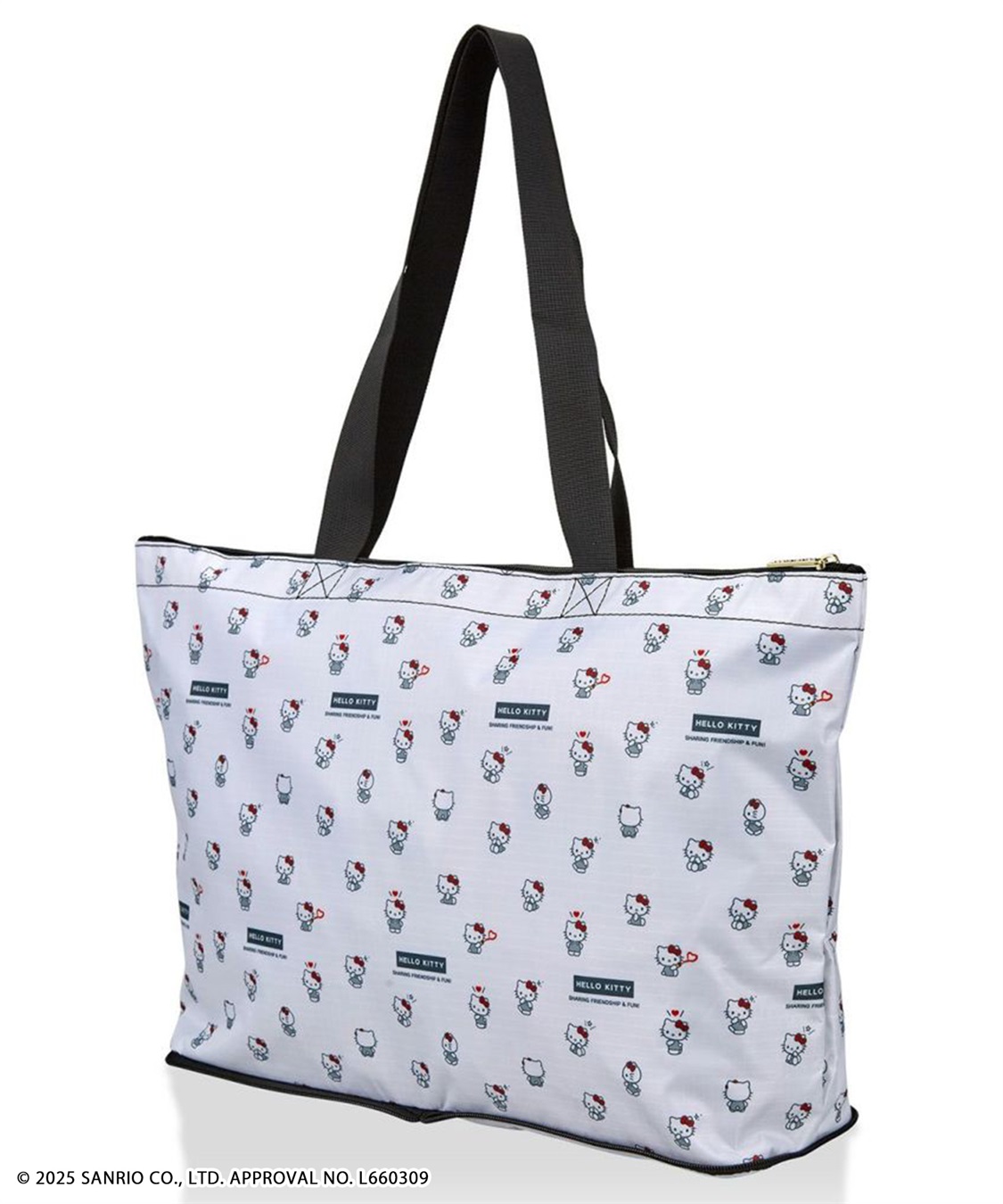 Life Style by cross marche 【sanrio characters】HELLO KITTY/ハローキティ 折りたたみ トートバッグ《サンリオキャラクターズ》_variation_2