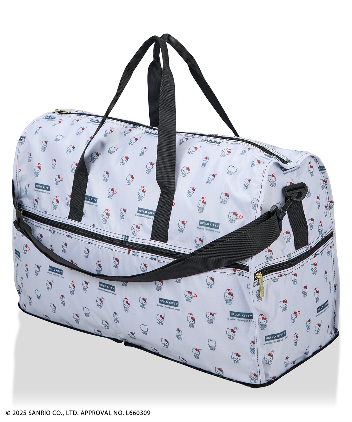 Life Style by cross marche 【sanrio characters】HELLO KITTY/ハローキティ 折りたたみ ボストンバッグ Lサイズ《サンリオキャラクターズ》_variation_2