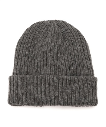 【温活本舗】裏フリースニット帽子(杢グレー-フリー)