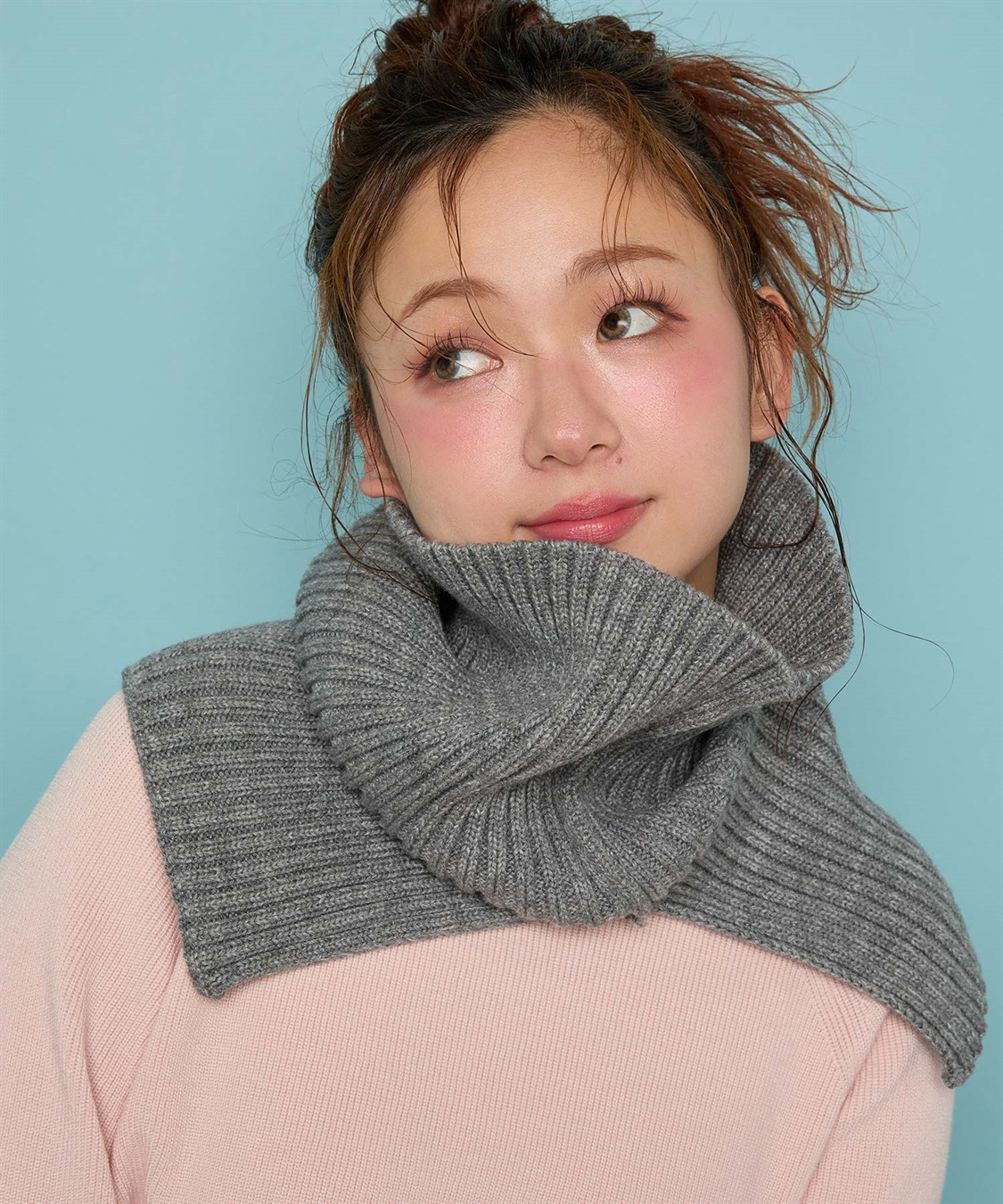 Life Style by cross marche 【Yoki】ニットハイネックウォーマー_main