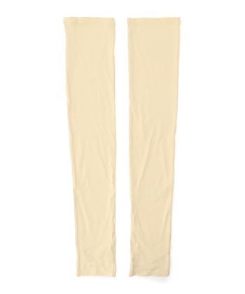 【Yoki】UVカットロングアームカバー(黄-フリー)