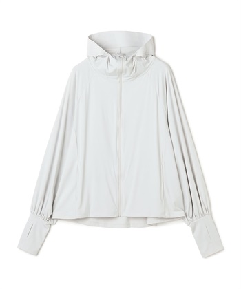 【Yoki】フード付きUVカットパーカ(グレー-フリー)