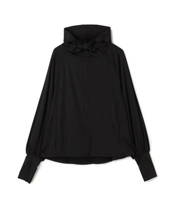 【Yoki】フード付きUVカットパーカ(黒-フリー)