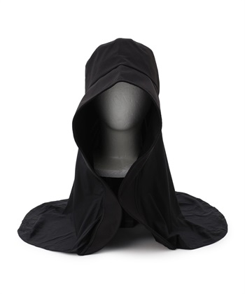 【Yoki】UVカットケープバイザー(黒-５８ｃｍ)