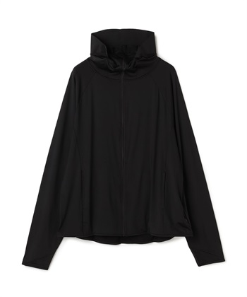 【Yoki】メンズUVカットパーカ(黒-フリー)