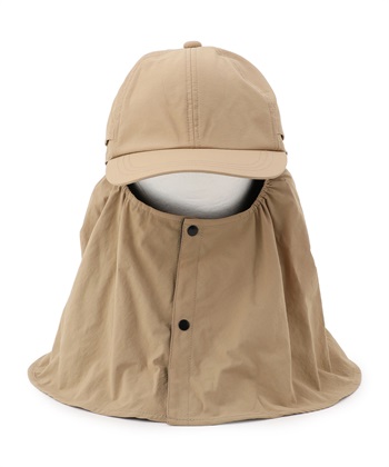 【Yoki】メンズサンシェードキャップ(ベージュ-６０ｃｍ)